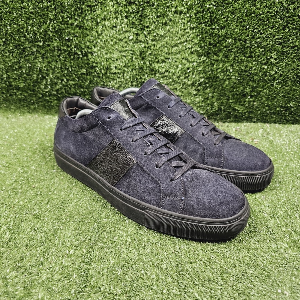 To Boot New York Adam Derrick Blue Suede Low Top Lace Up Sneakers Mens Size 10